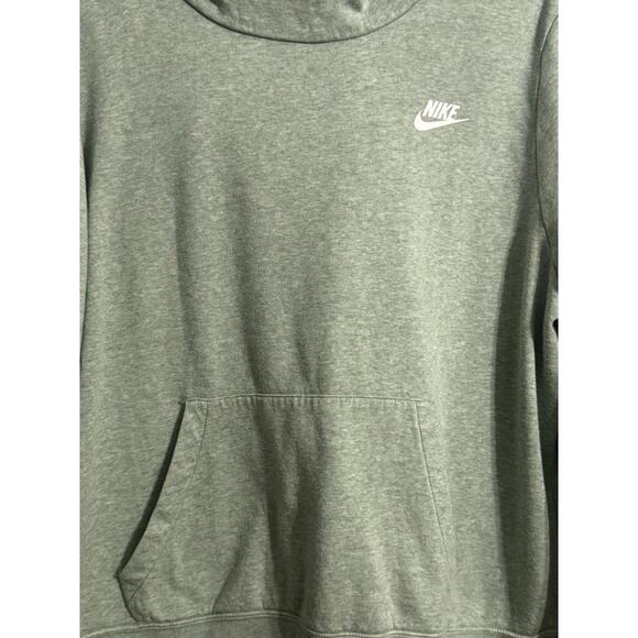 NIKE Light Green Sportswear Club Funnel-Neck Cowl Hoodie Sz XL athletic Sporty - Picture 2 of 11